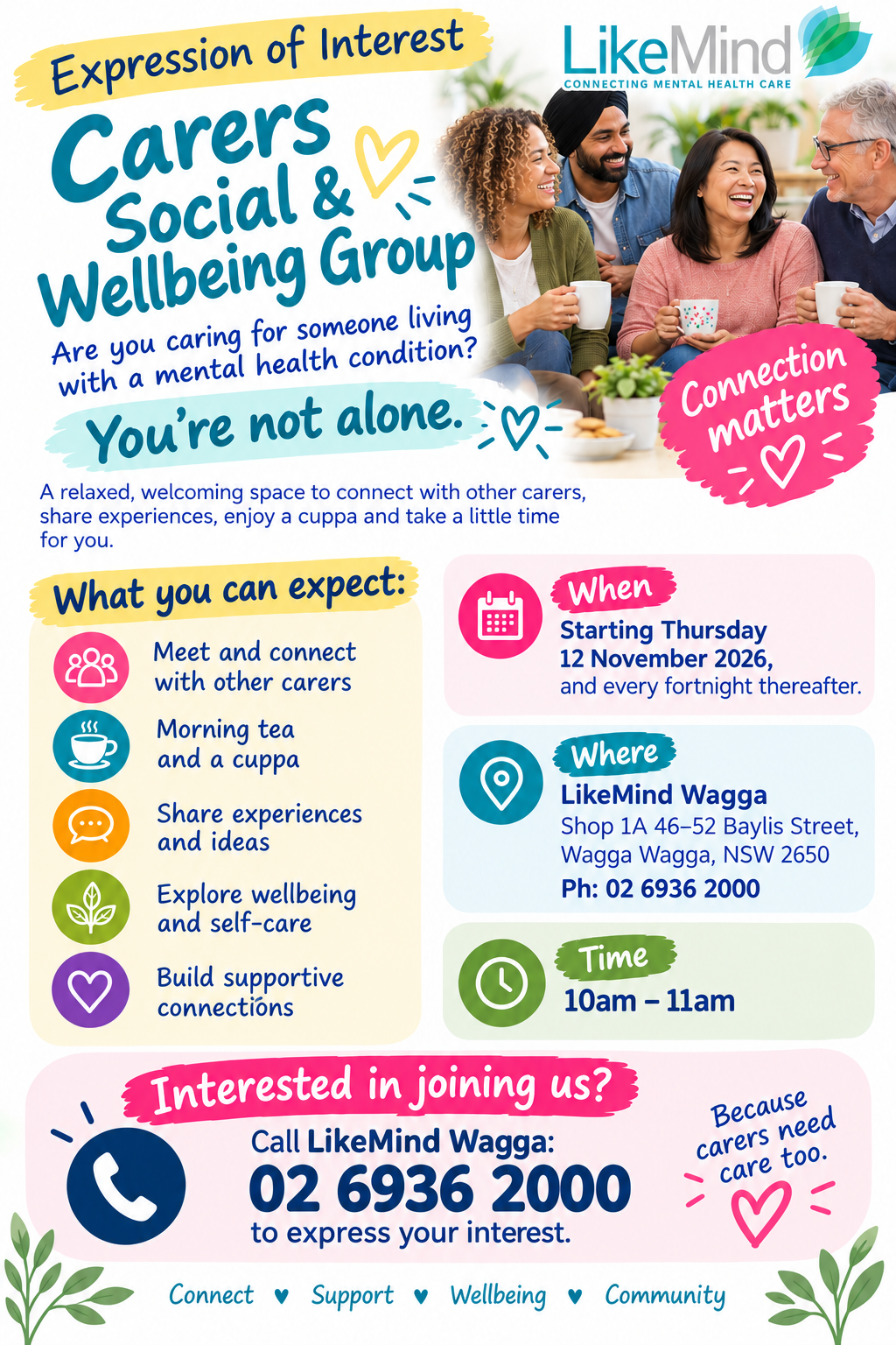 Carers Connection and Wellbeing Group